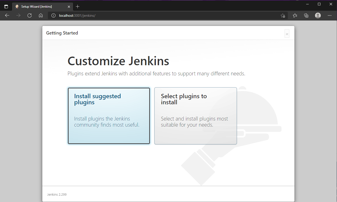 Jenkins_plugins_Getting Started画面 for Windows.PNG