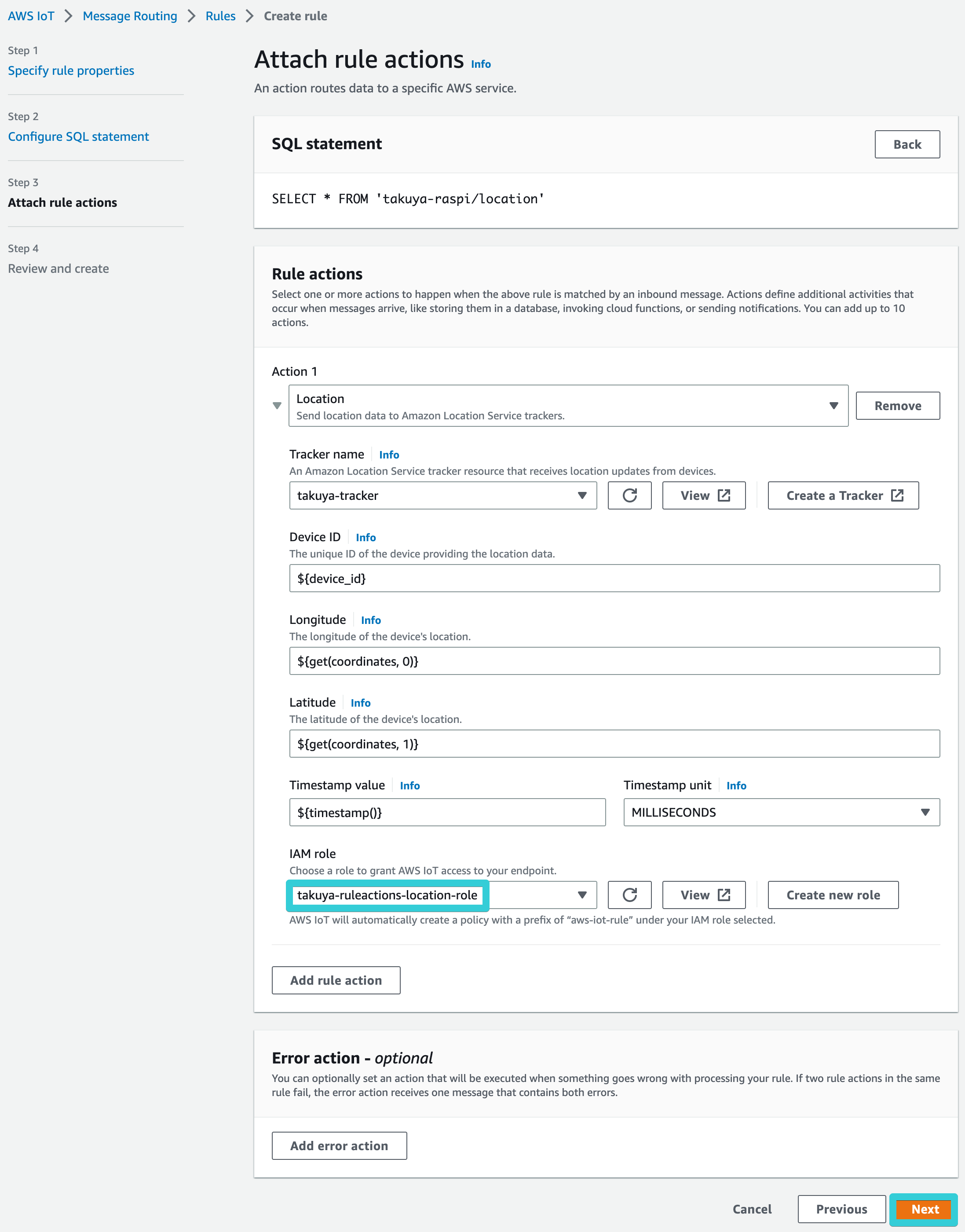 AWS IoT - Message Routing - Rules - Create rule 2022-12-12 00-15-14.png