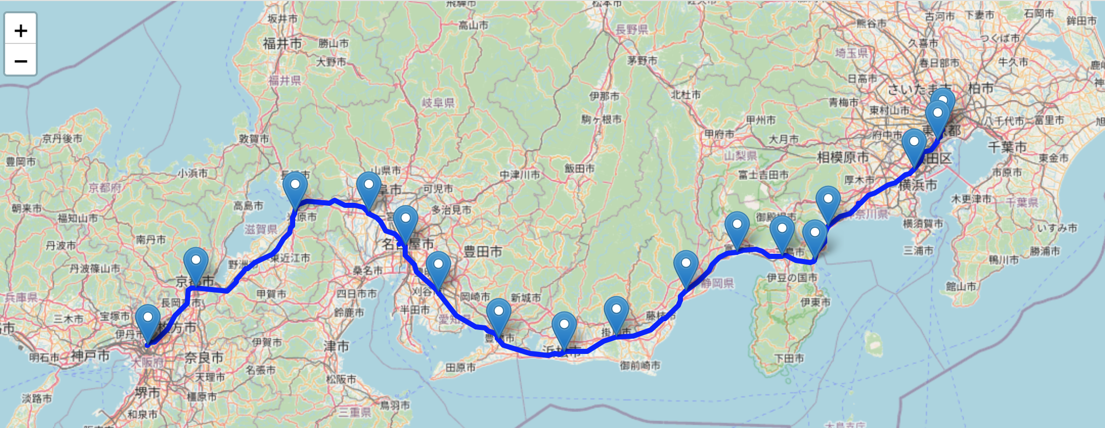 東海道新幹線_経路と駅(leafmap2).png