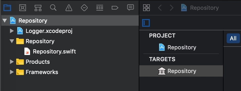 Repositoryを開く