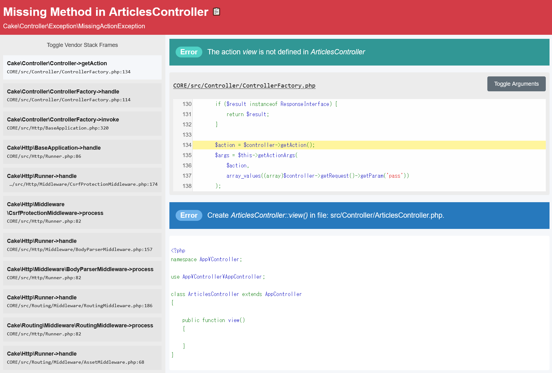 Missing Method in ArticlesController