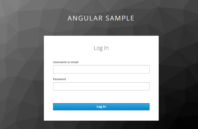 Log in to Angular Sample.png