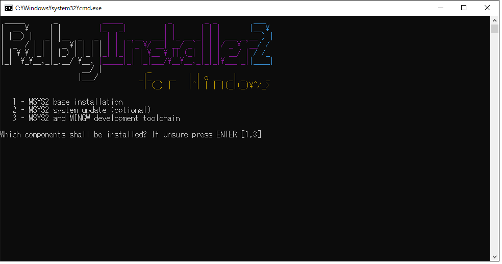Install MSYS2 and MINGW