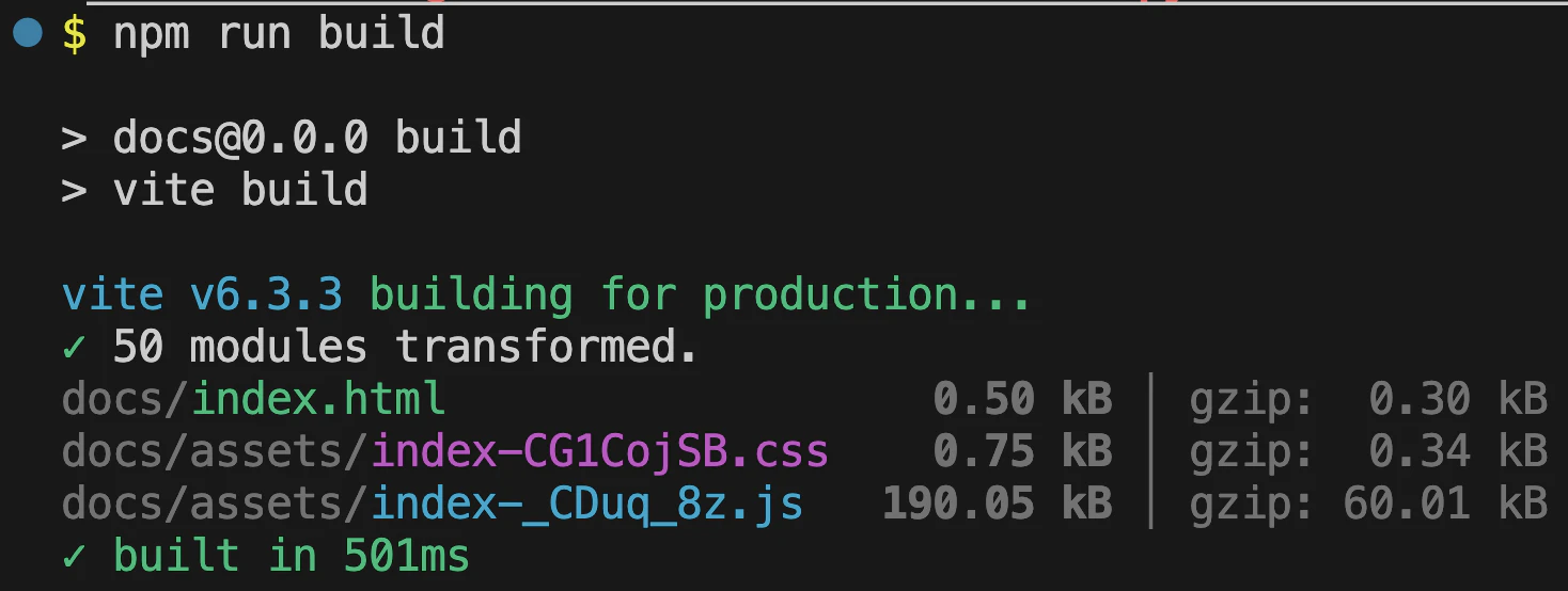 npm run buildの実行スクショ.png