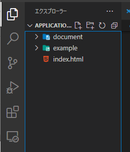 index.htmlのディレクト構造