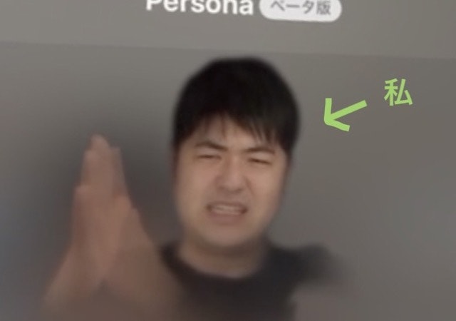 ペルソナの姿でお願いする私