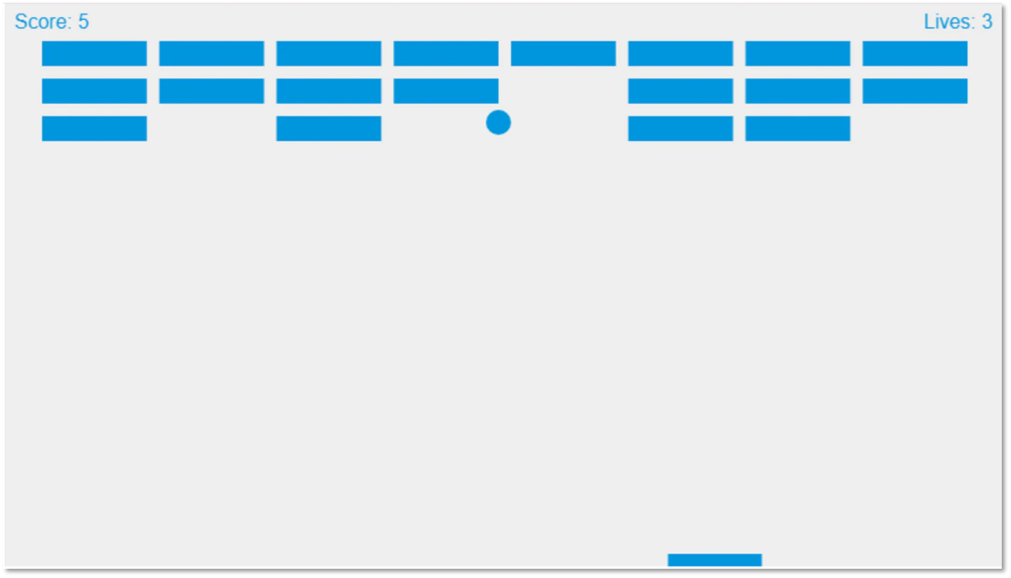 ブロック崩しゲーム