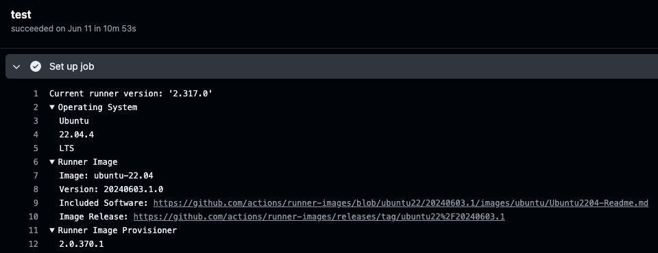 成功していた時の runner の情報