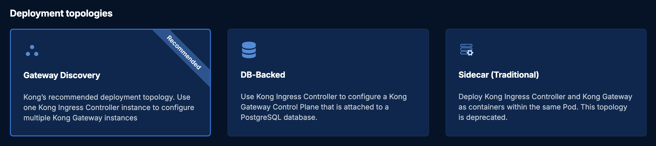 KIC Deployment topologies