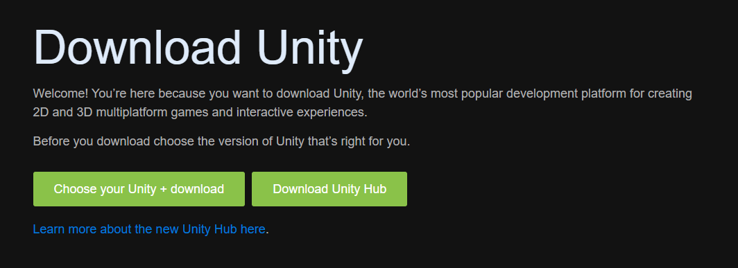 unity hub download.PNG