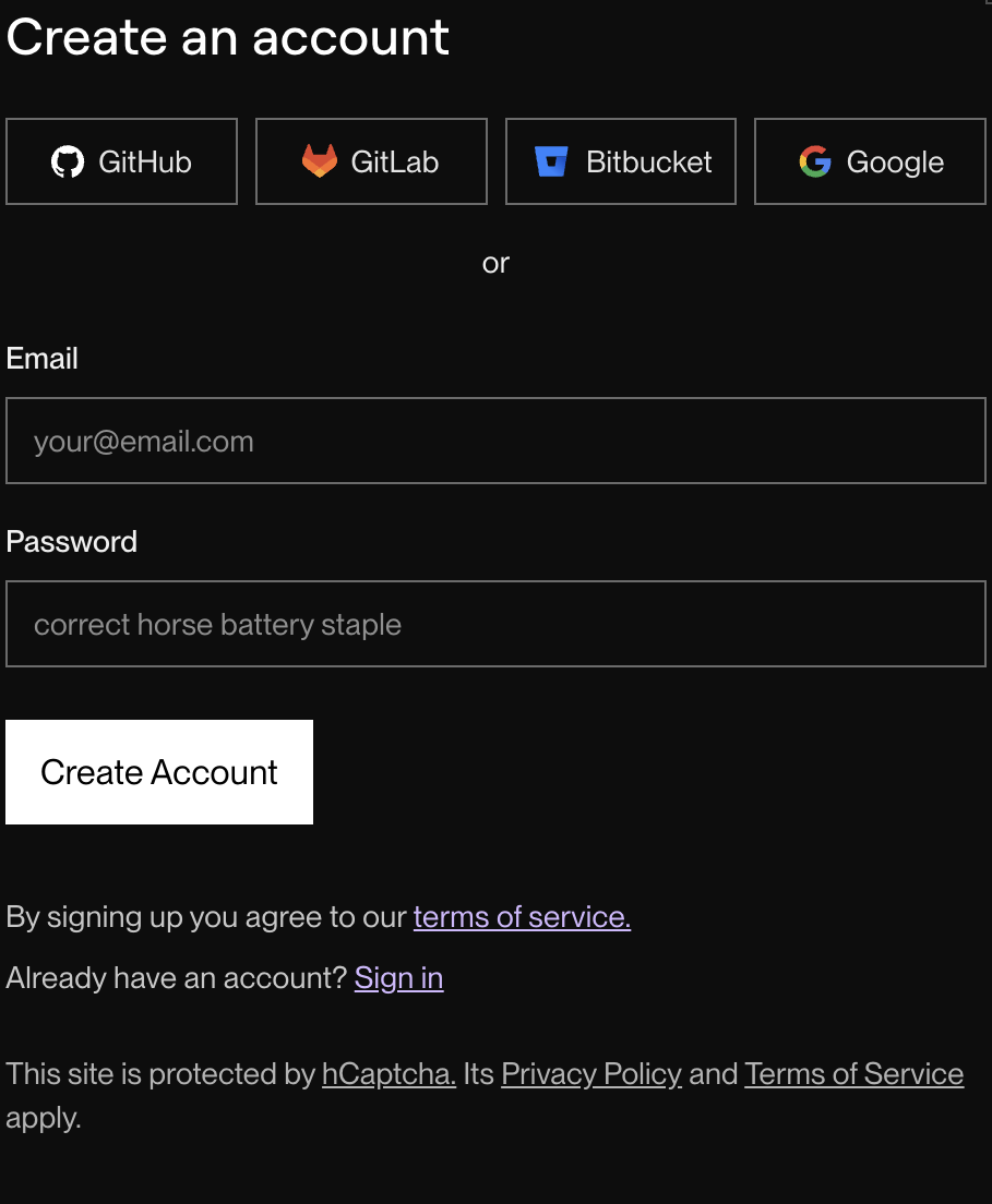 sign in with github