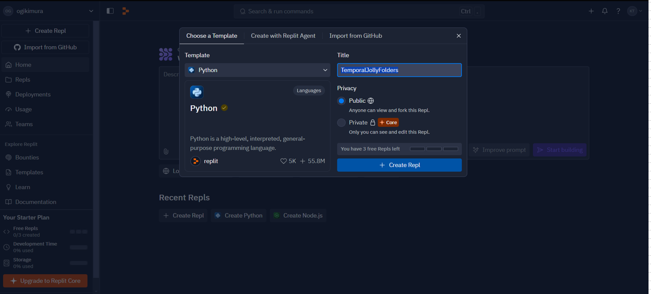 言語選択とタイトル入力