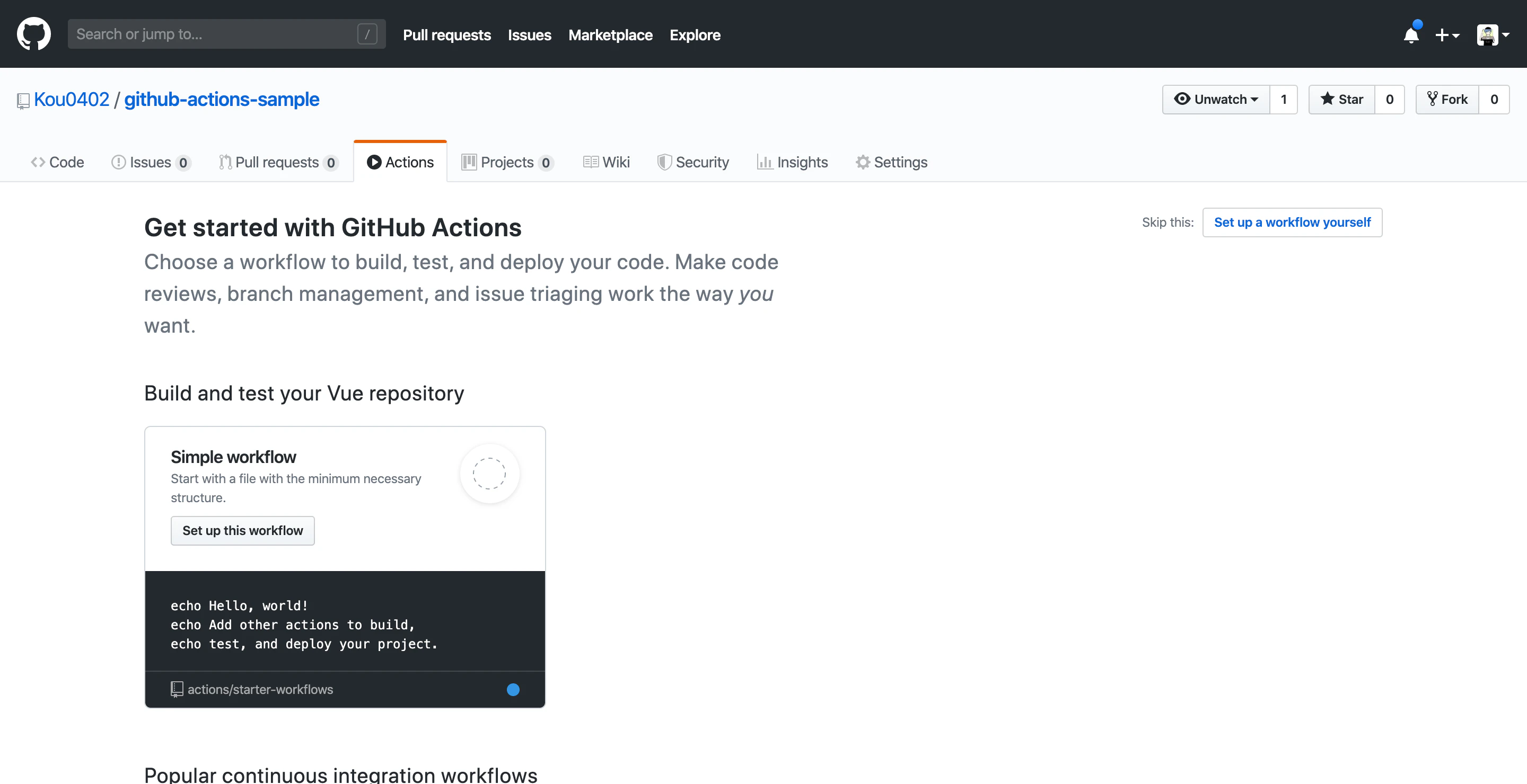 FireShot Capture 056 - Actions · Kou0402_github-actions-sample - github.com.png