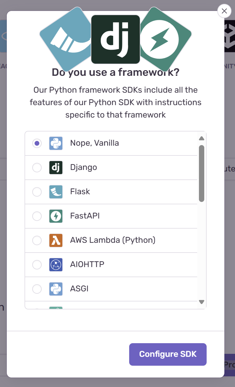 Do you use a framework?