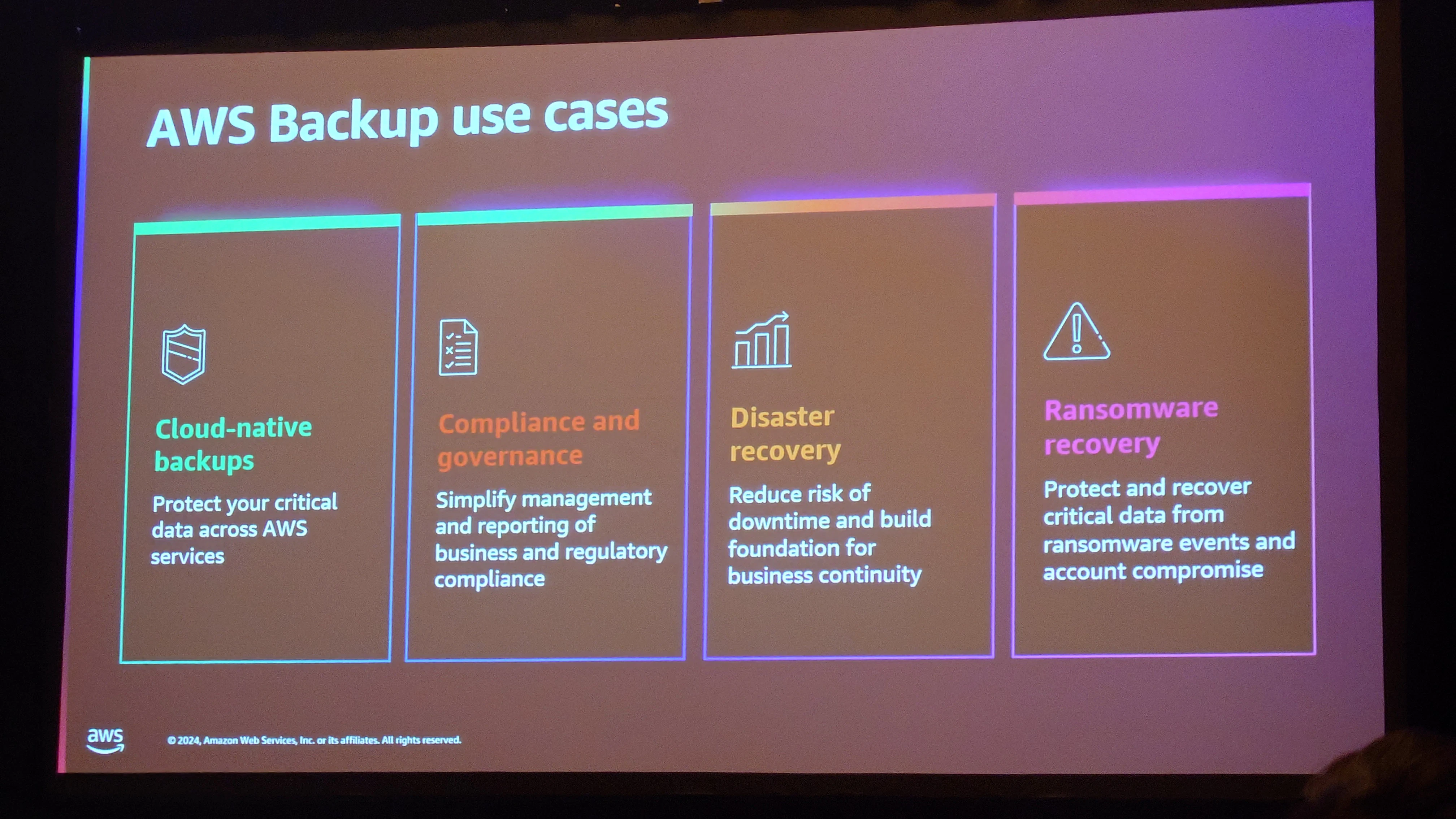 AWS Backupのユースケース