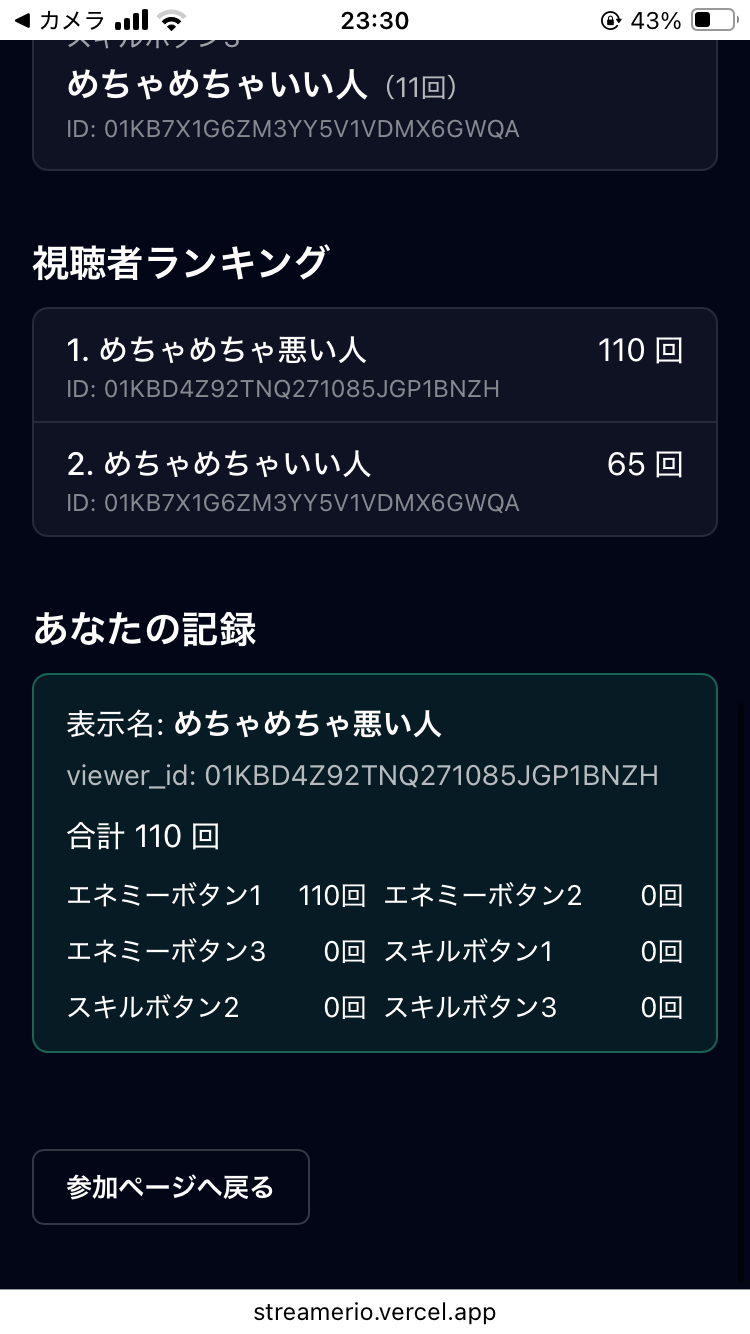 視聴者画面-サマリ1