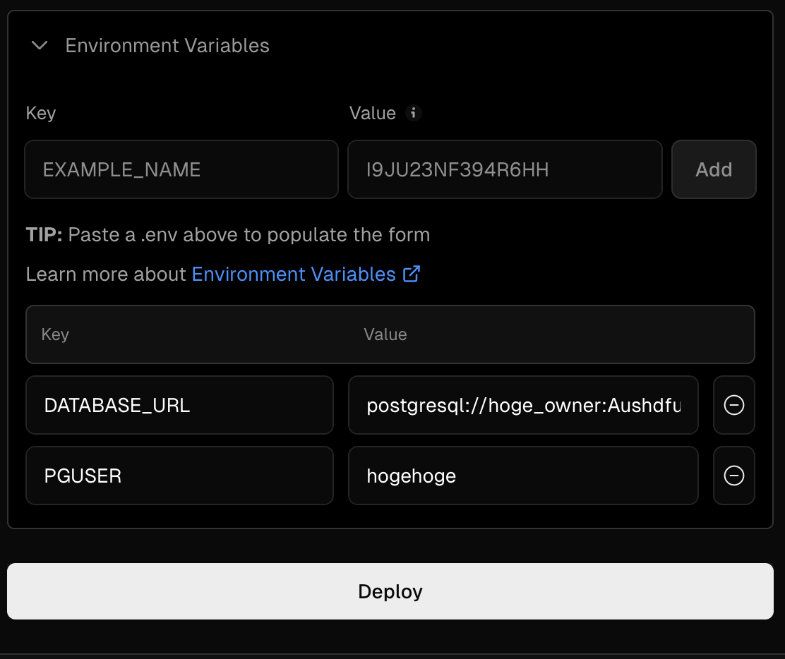 Environment Variables