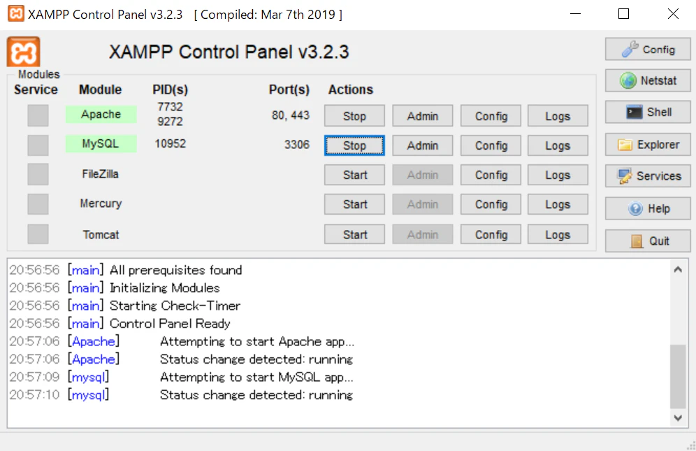xampp_起動.PNG