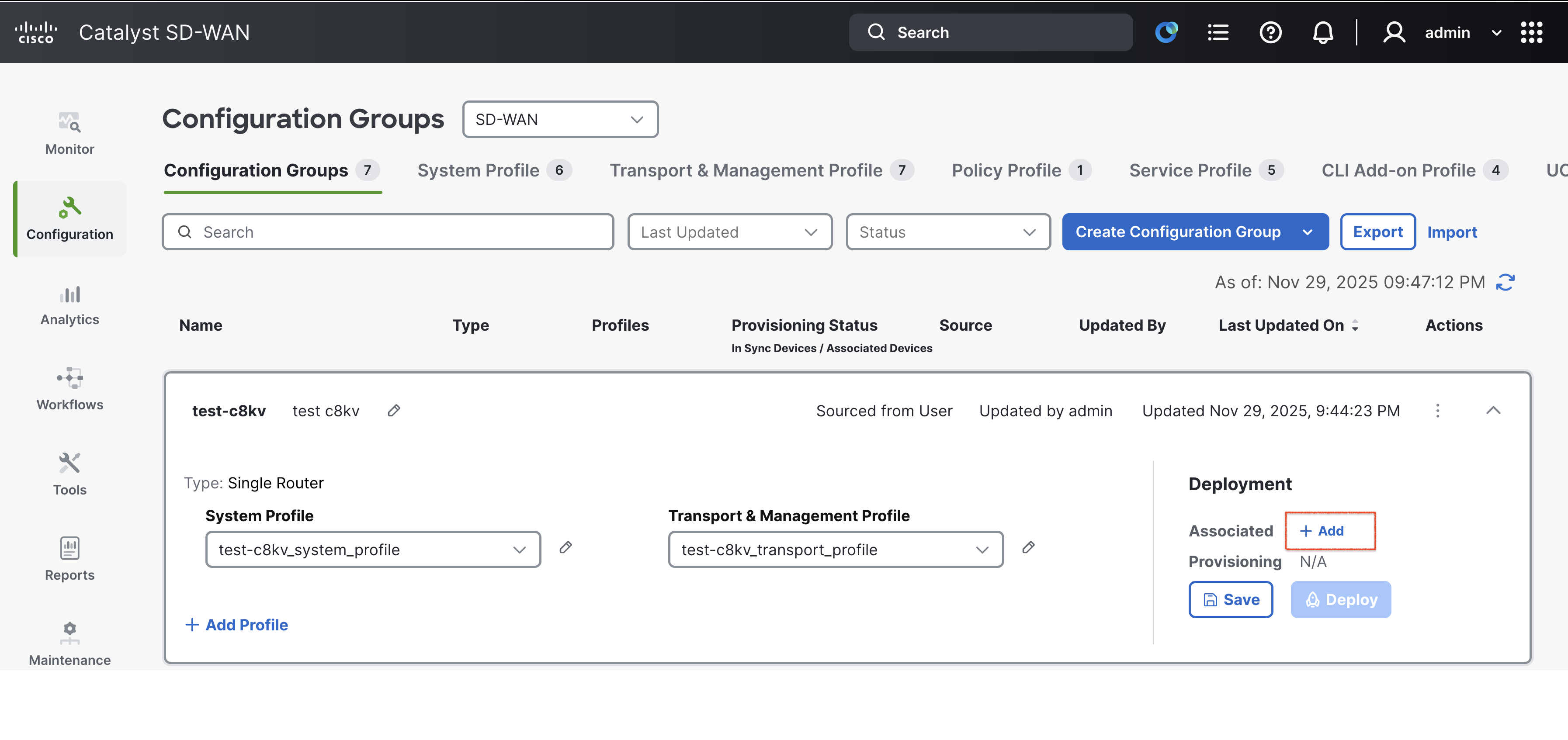 Configuration Groups