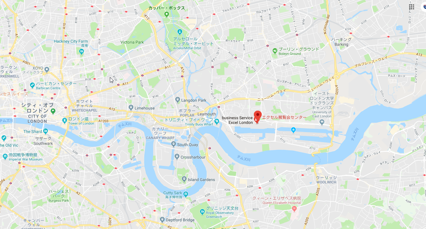 ExCeL London地図