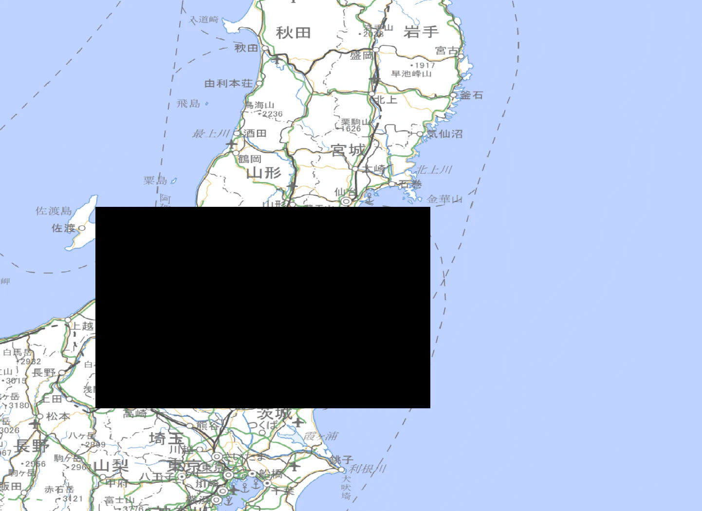 Sentinel-1 洪水解析結果