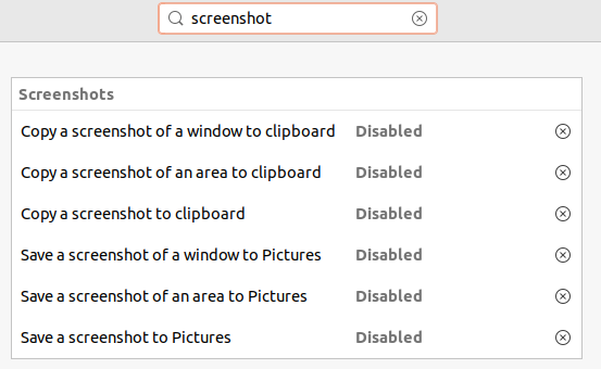 disable default screenshot