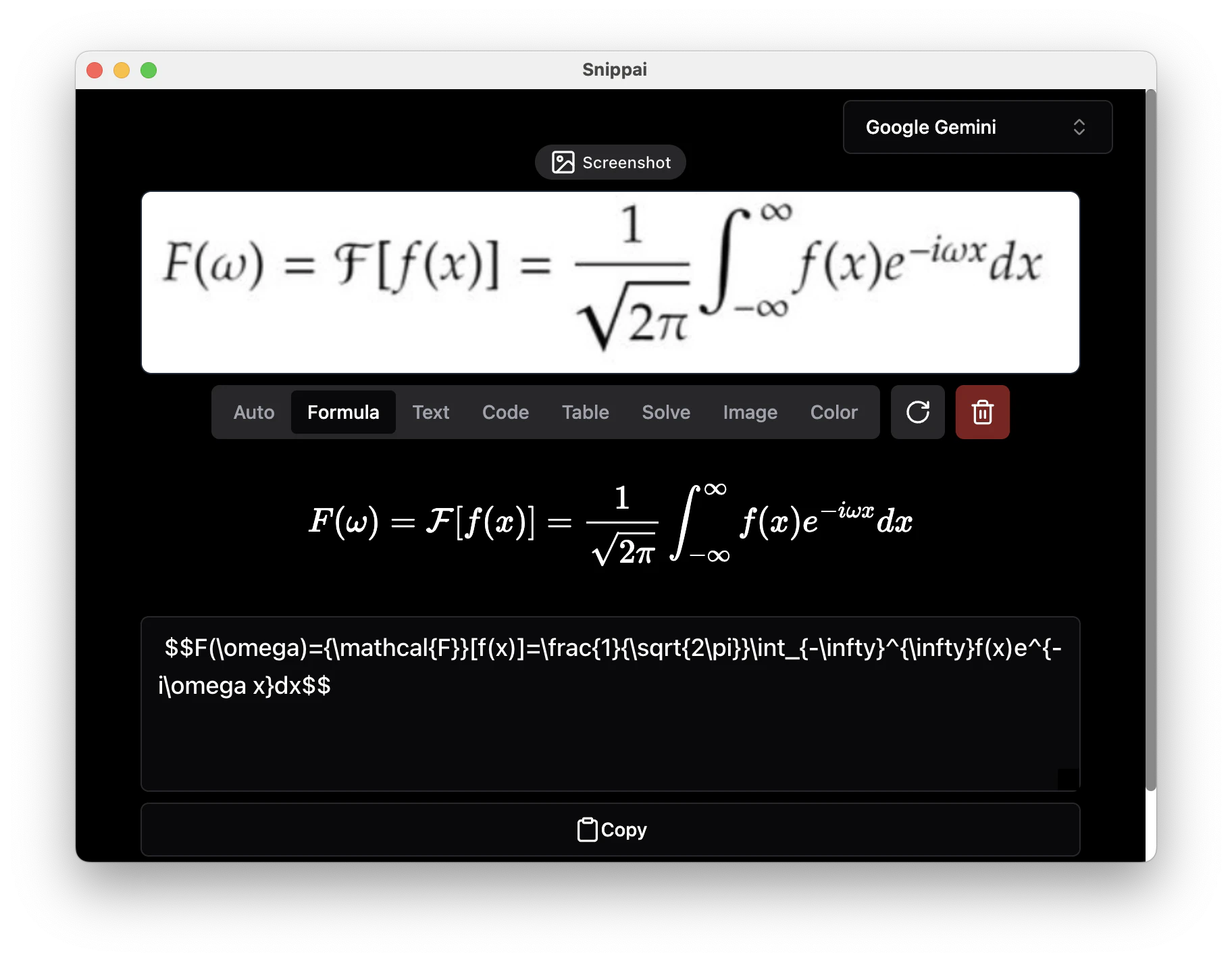 formula