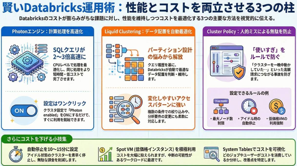 コスト最適化(Photon/ZORDER/Cluster Policy).png