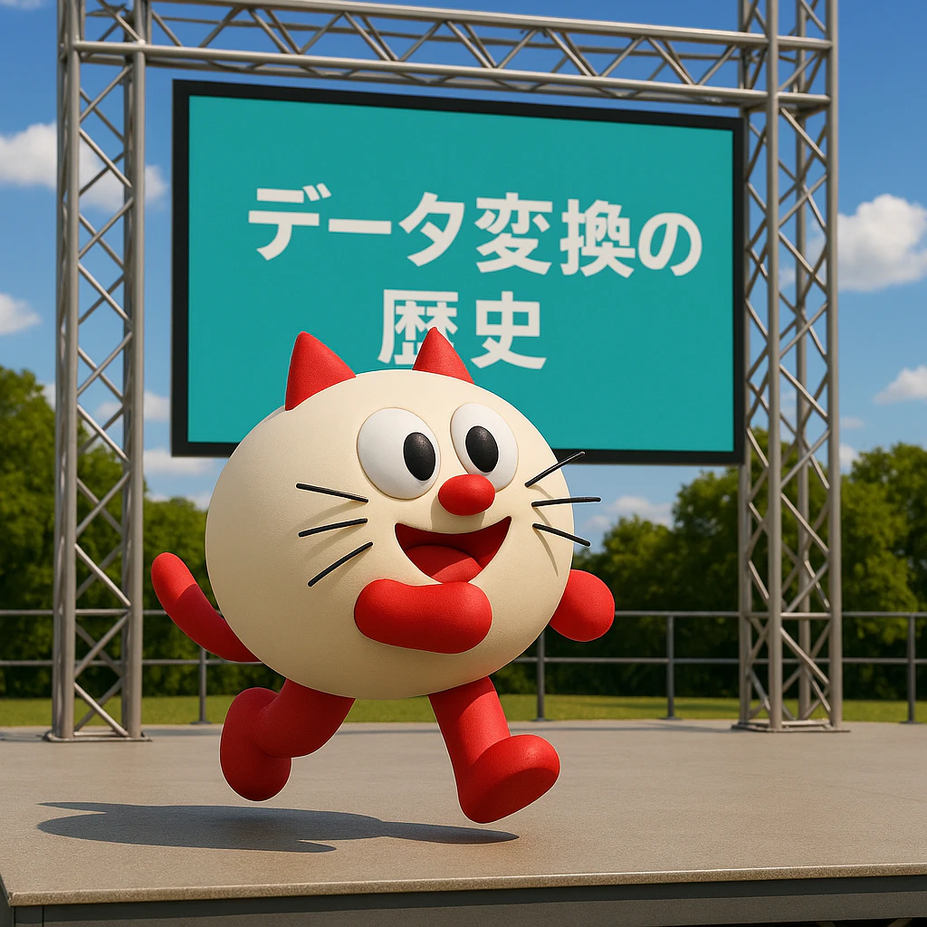 エフティーアドニャンのデータ変換の歴史