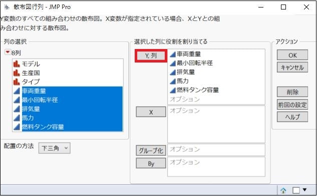 Jmpで描く 散布図 Qiita
