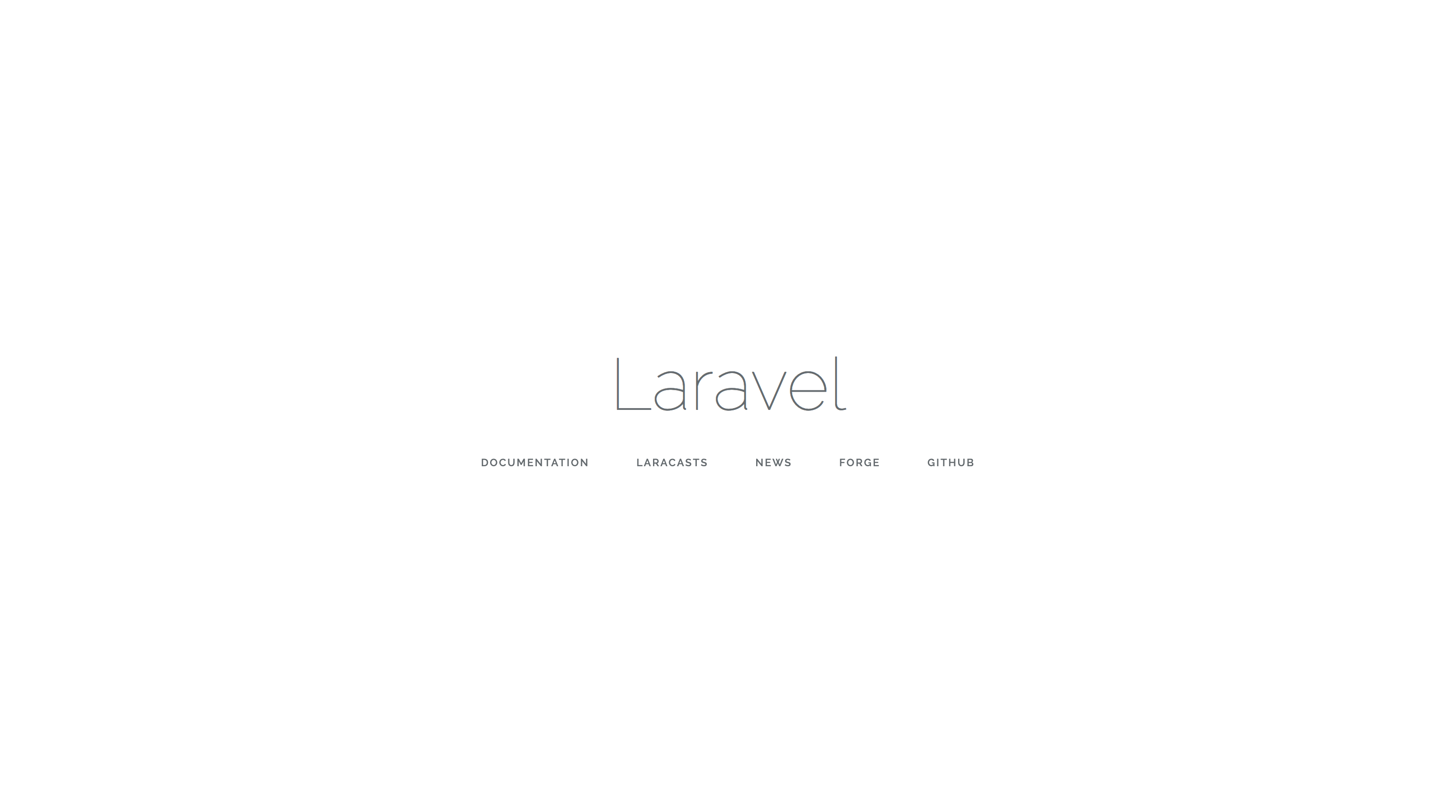 Laravel-Welcome-screen