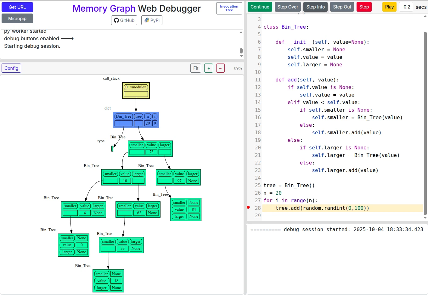 Python Visualization Memory Stack memory_graphでデータ構造を可視化する #Python - Qiita
