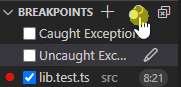 Toggle Active Breakpoints ボタン
