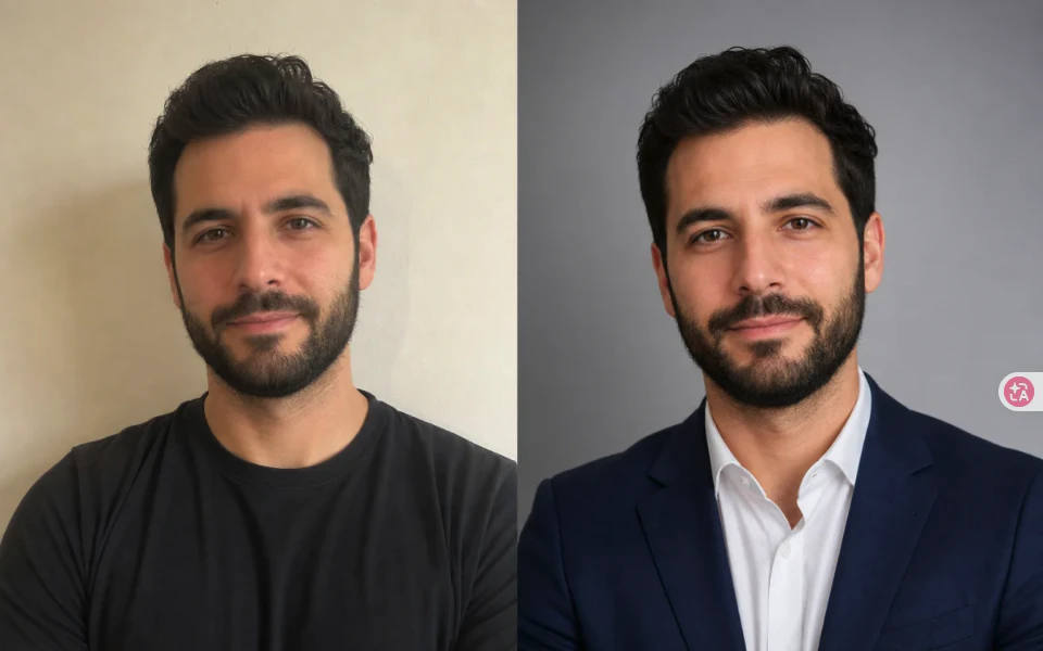 Portrait editing can be tested with identity preservation as a semantic invariant rather than a pixel-perfect target.