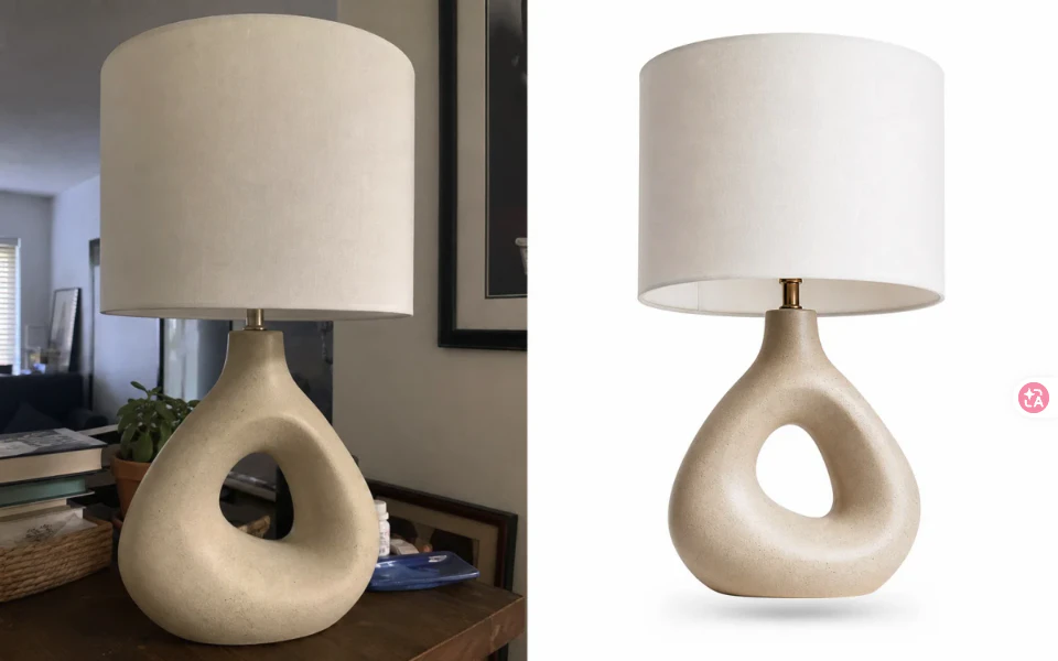 A product image is a good test case because package geometry and label content provide strong invariants.