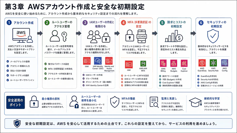 第3章 AWSアカウント作成と安全な初期設定