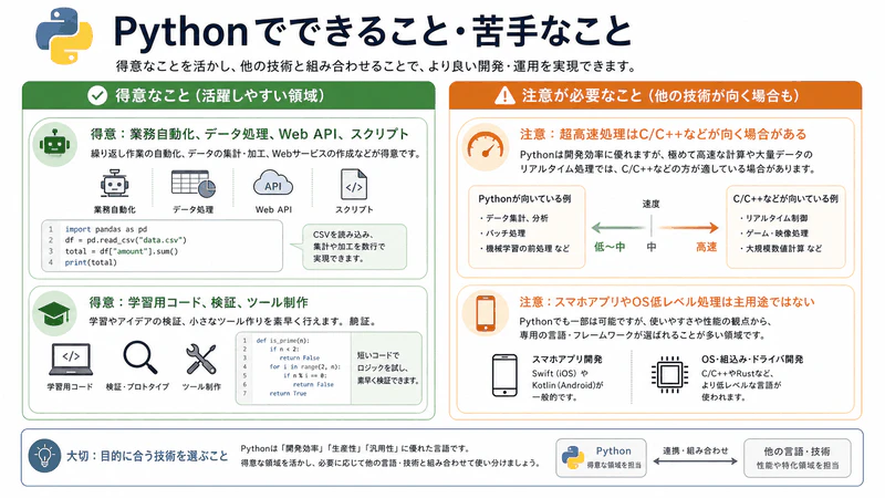 図005 Pythonでできること・苦手なこと