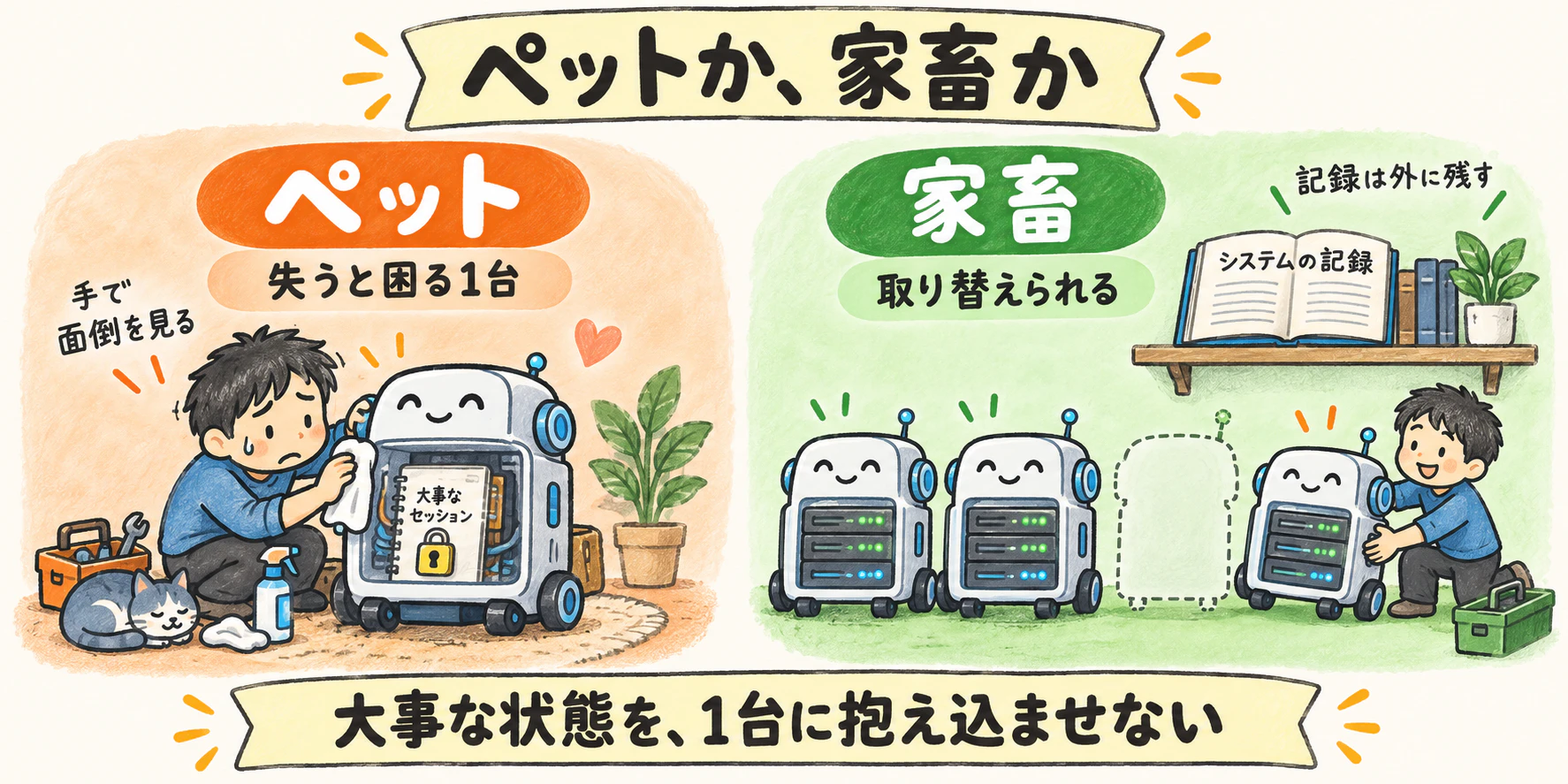 ペットか、家畜か