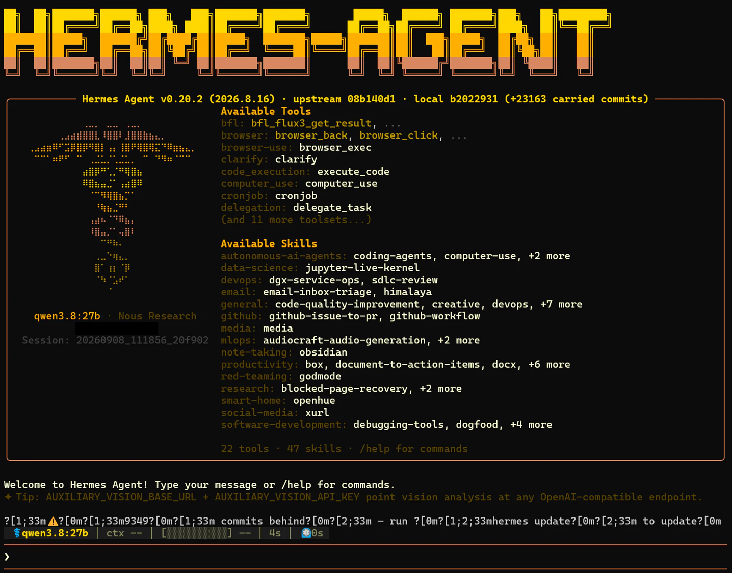 HermesAgentのCLI