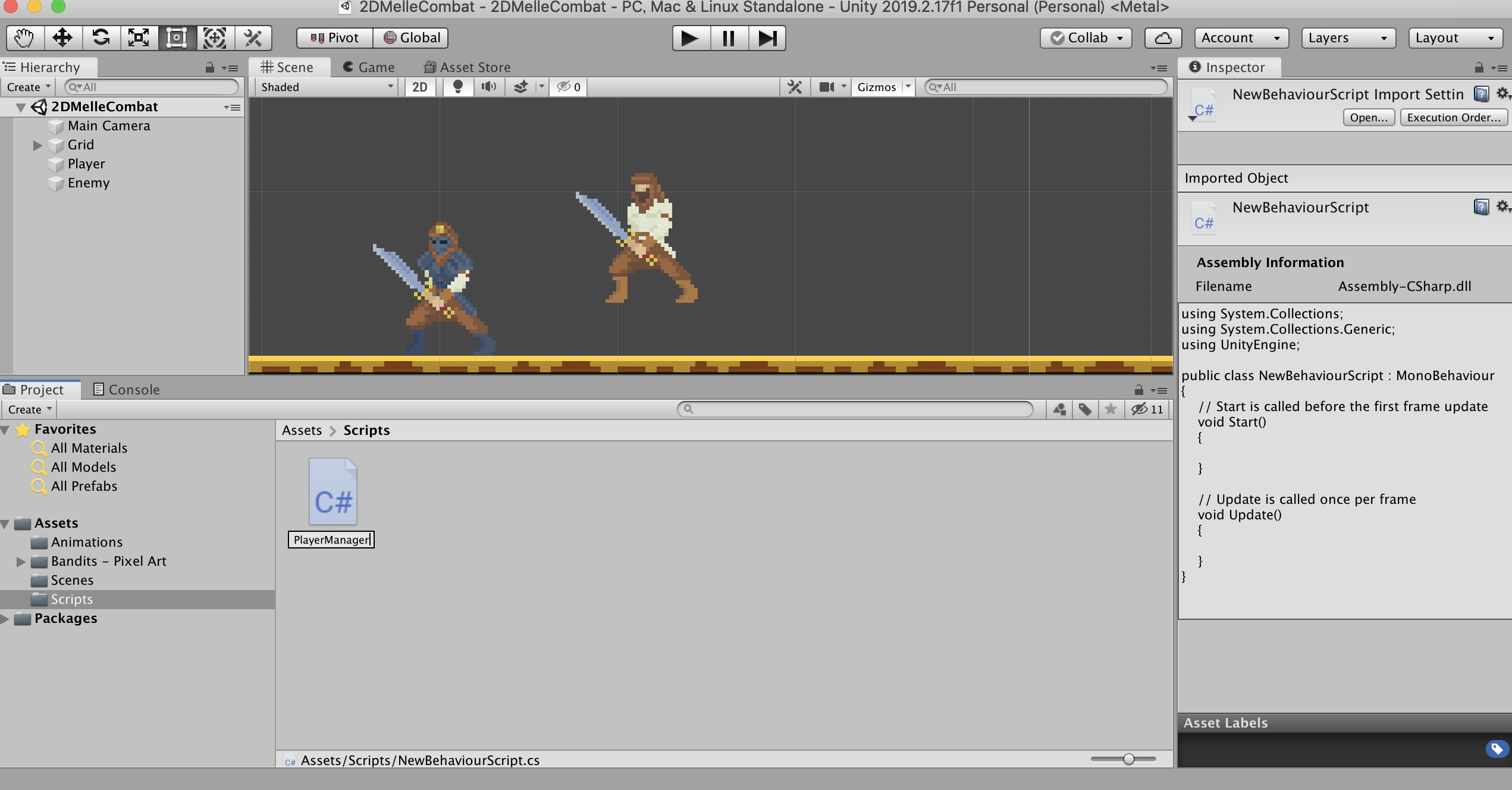 Unity2d対戦ゲーム 攻撃モーション 非ダメ 当たり判定の実装方法 2 一から作るチュートリアル Mac版 Qiita