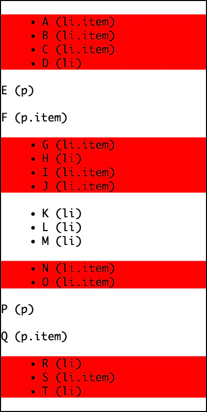 :has(.item)の例