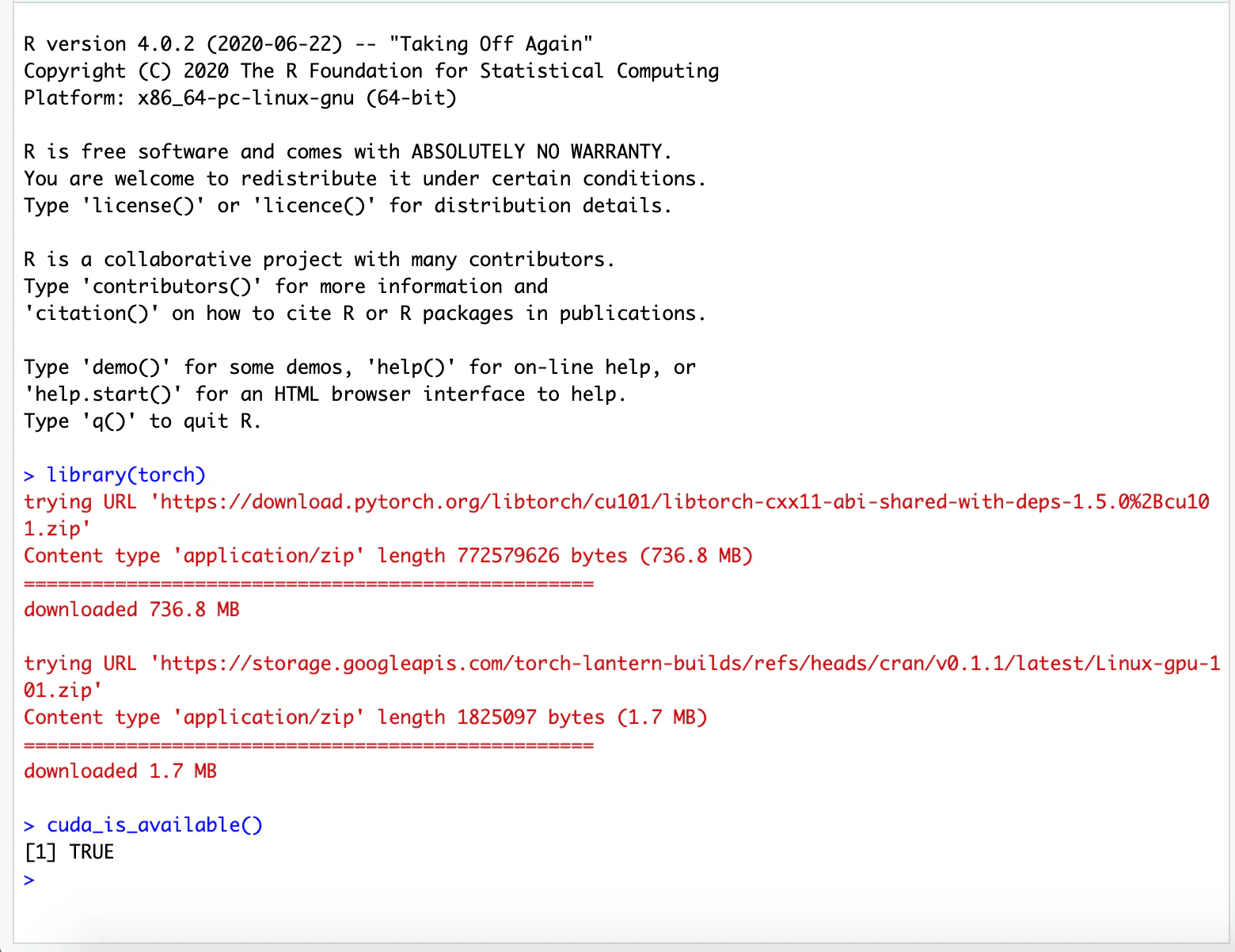 Torch for R CUDA
