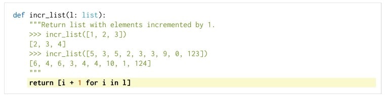 Codexの学習データの例