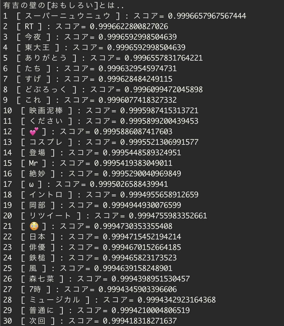 有吉の壁の おもしろい とは をword2vecで教えてもらうよ Qiita 有吉の壁の おもしろい とは をword2vecで教えてもらうよ Qiita