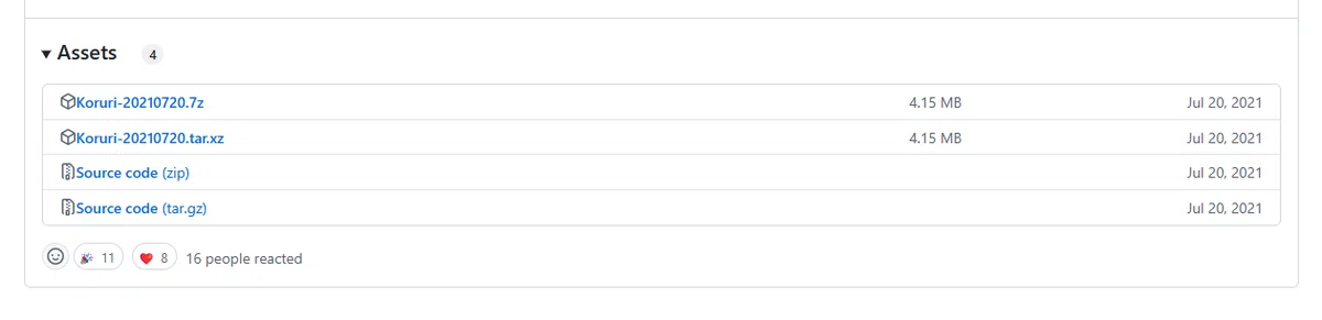 Githubのリリース