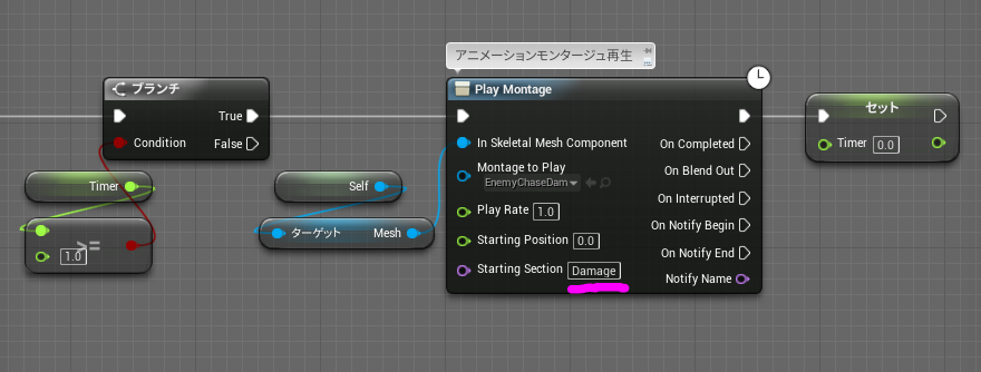 Ue4 連続で同じアニメーションを再生させる方法 アニメーションモンタージュ Unrealengine Qiita