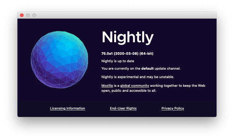 "helpus"削除後のAboutダイアログ