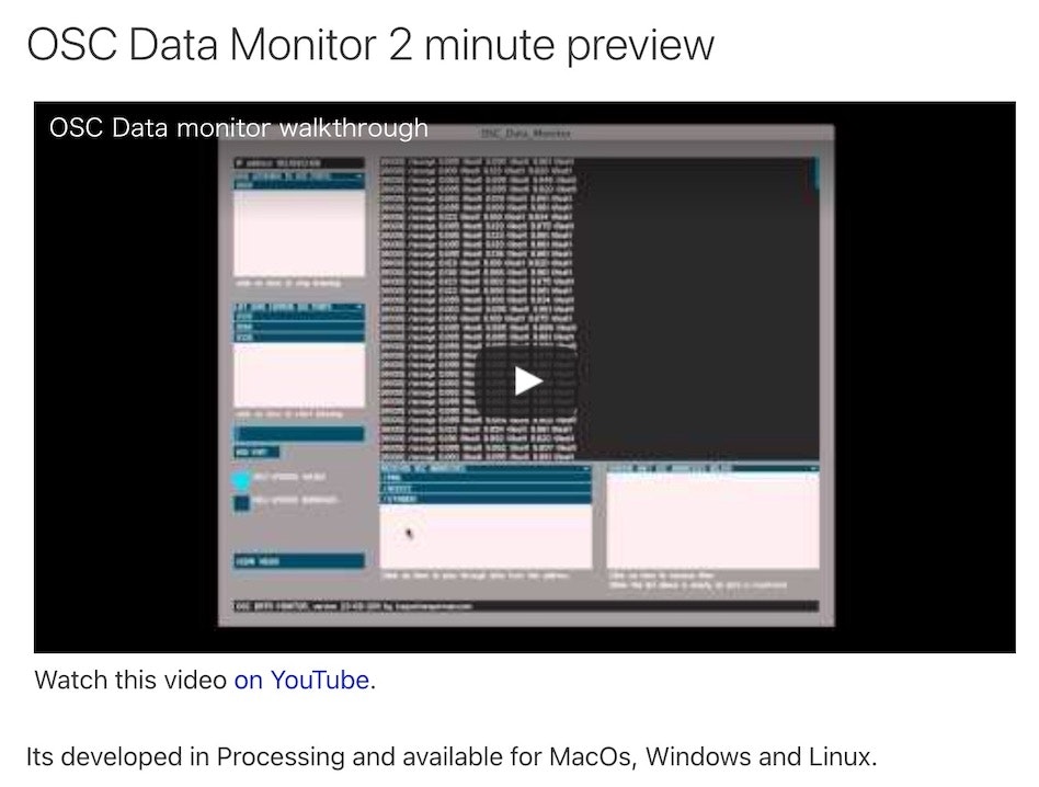 OSC Data Monitorのページ