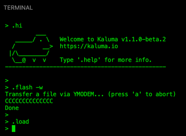 書き込み完了後の画面