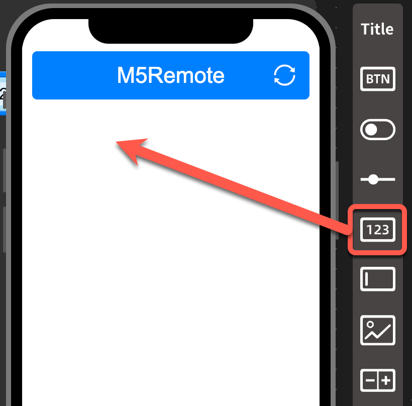 画面上にパーツを配置